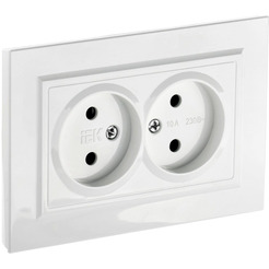 Розетка IEK Brite РС12-2-БрБ