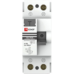 Устройство защитного отключения EKF Basic ВД-40 2P 40А 30мА elcb-2-40-30e-sim