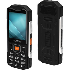 Мобильный телефон Maxvi T19 + ЗУ WC-112 (черный)