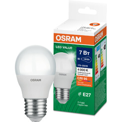 Лампа светодиодная OSRAM P60 7W 4000K Е27