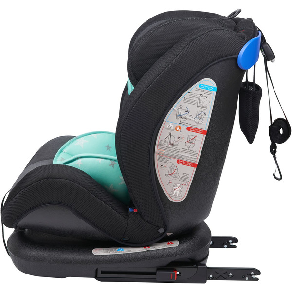 Автокресло Lorelli Corsica Izofix Black Green Stars