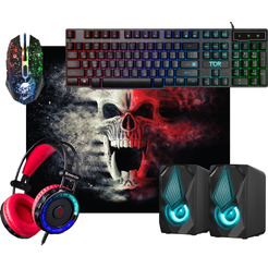 Клавиатура + мышь с ковриком + наушники + колонки Defender Tor MHP-127