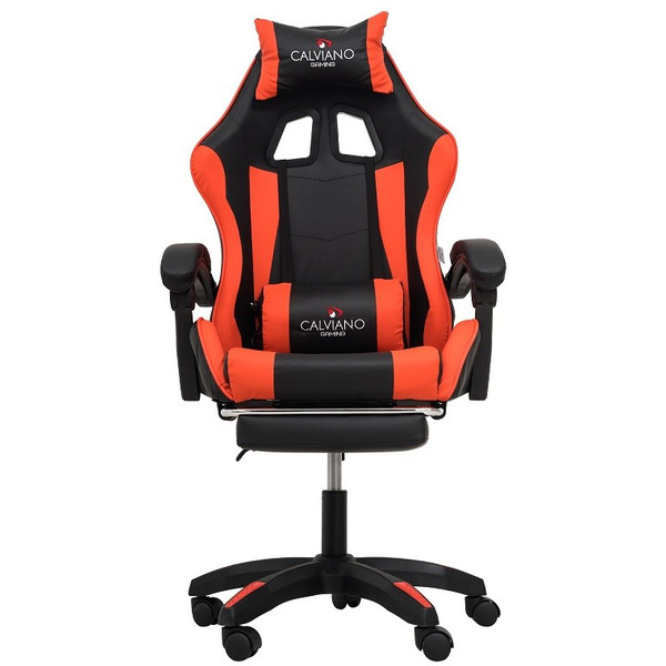 Игровое кресло Calviano 1583 (черно-красное, вибромассажное)