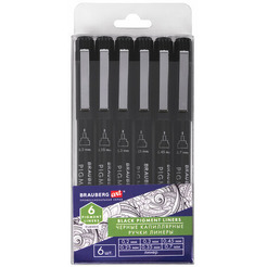 Набор ручек-линеров BRAUBERG ART 143942 (6 шт)