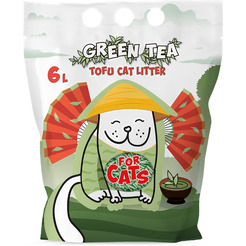 Наполнитель для туалета For Cats Green tea комкующийся TUZ941 (6л, зеленый чай)