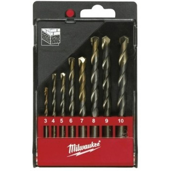 Набор сверл по бетону MILWAUKEE DIN8039 3-10mm 8 шт (4932352334)