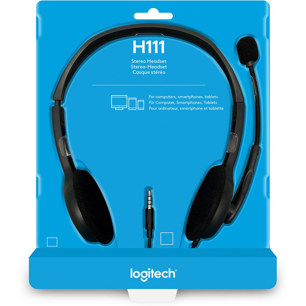 Гарнитура LOGITECH Stereo Headset H111 (L981-000593)