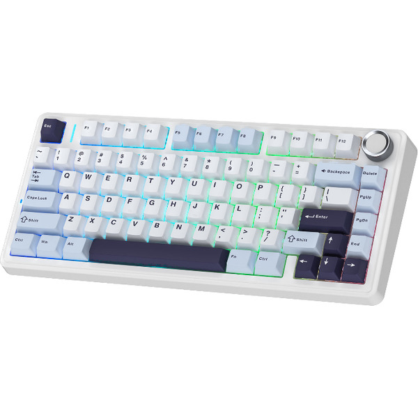 Клавиатура Aula F75 (Light Blue/White/Black Purple Reaper Switches Russia)