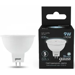 Лампа Gauss LED MR16 GU5.3 9W 4100K 101505209