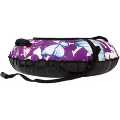 Тюбинг-ватрушка Snowstorm BZ-100 Butterfly V3 / W113186 (100см, розовый/черн)