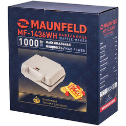 Вафельница MAUNFELD MF-1436WH