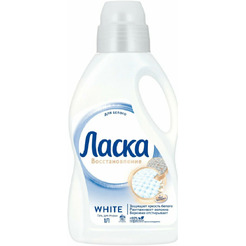 Гель для стирки Ласка 3D эффект восстановления белого, 1 л