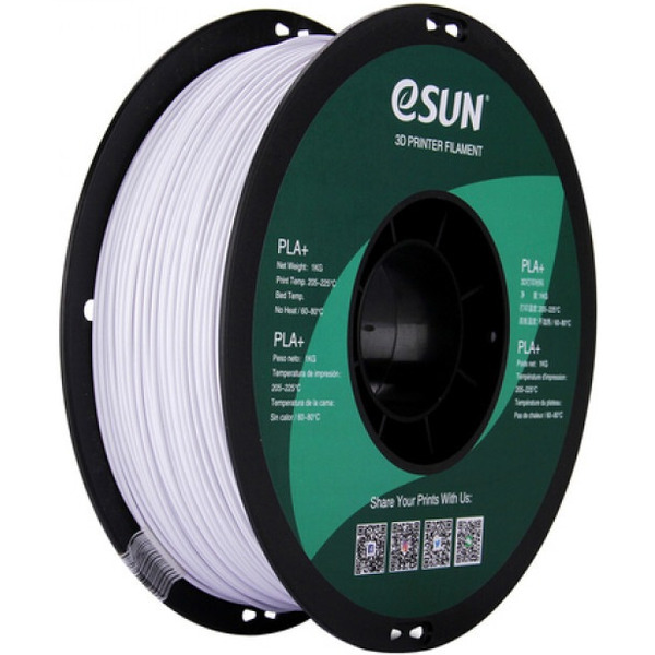 Пластиковая нить ESUN PLA+175CW1 cold white