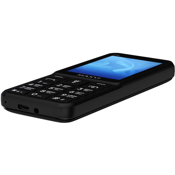 Кнопочный телефон Maxvi C38 (черный)