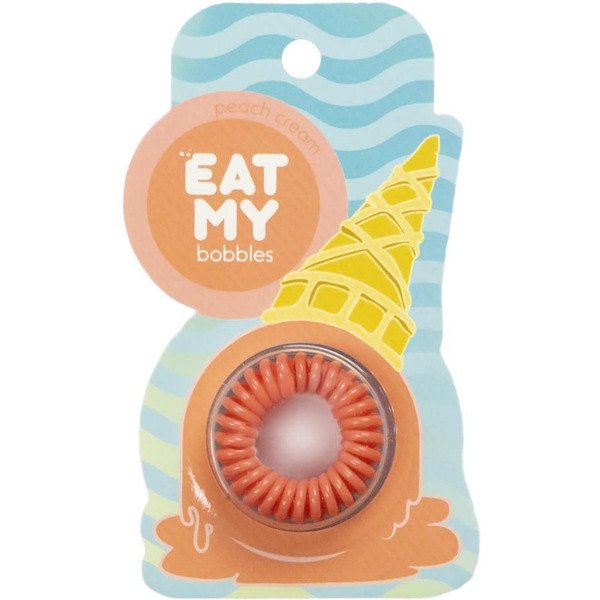 Резинки для волос  EAT MY в цвете "Сливочный персик" 311371 (3 шт)