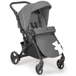 Универсальная коляска CAM Tris Fluido Easy (3 в 1, белый медвежонок, антрацит-черный)