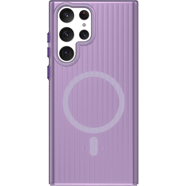 Задняя накладка CASE Translucent Strip Samsung Galaxy S22 Ultra, фиолетовый