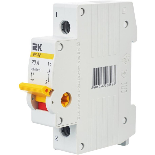 Выключатель нагрузки IEK ВН-32 1Р 20А MNV10-1-020
