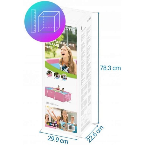 Каркасный бассейн Intex Rectangular Frame 28266 (220x150x60)