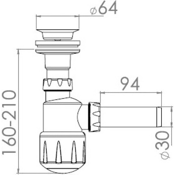 Сифон AV Engineering AVE129749