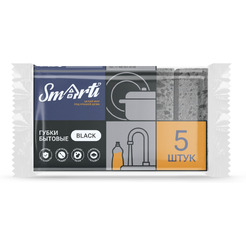 Губка Smarti Black 100x70x35мм (5 шт)
