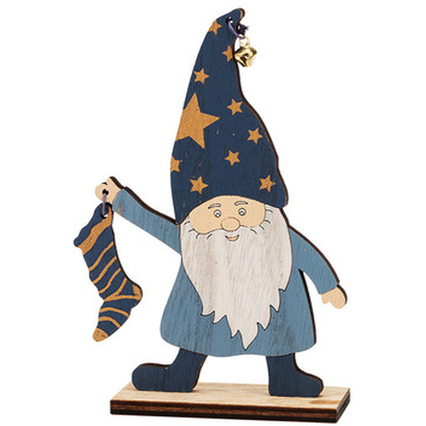 Деревянная фигурка NEON-NIGHT Гном с носком 504-009