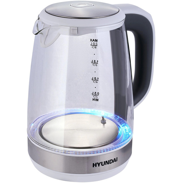 Электрический чайник Hyundai HYK-G8880 (серый/серебристый)