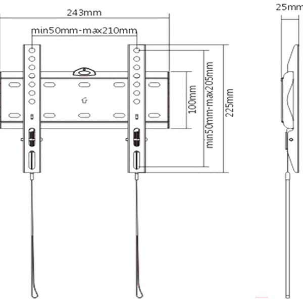 Кронштейн для телевизора Gembird WM-42F-01