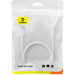 Кабель Baseus Silky Fast Charging Data Cable USB Type-A - USB Type-C 3A (1 м, белый)