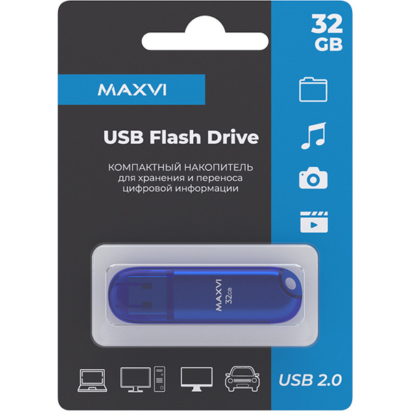 USB флеш-накопитель Maxvi P1 32GB (синий)
