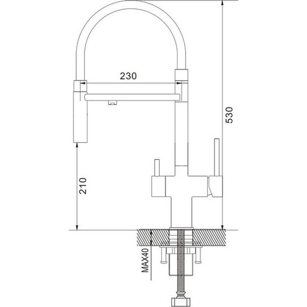 Смеситель Shevanik S178C (белый)