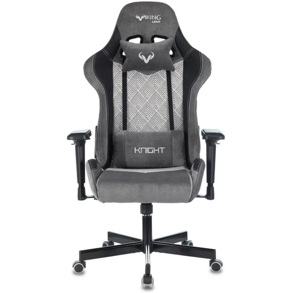 Кресло игровое Zombie VIKING 7 KNIGHT Fabric (серый Loft)