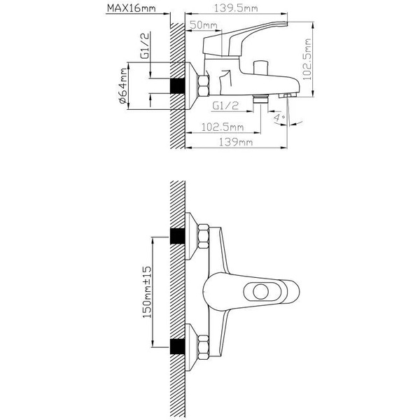 Смеситель AV Engineering AVBAS3-A294-430