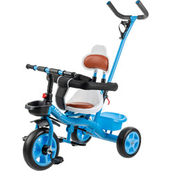 Трехколесный велосипед с ручкой NINO K98 (синий)