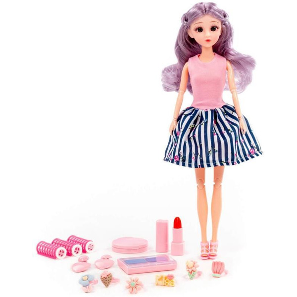 Кукла Полесье Ксюша у парикмахера + аксессуары (14 элементов) (в коробке №4) 2765