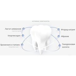 Зубная паста Lacalut Aktiv Защита десен и бережное отбеливание (75мл)