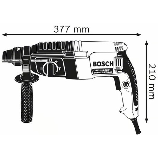 Профессиональный перфоратор Bosch GBH 2-26 DRE Professional (0.615.990.L43)