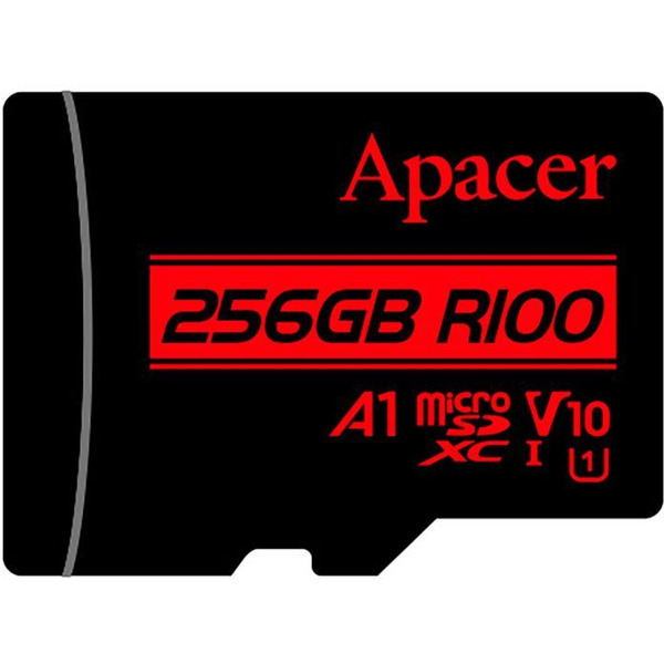 Карта памяти Apacer microSDXC AP256GMCSX10UB-R 256GB (с адаптером)
