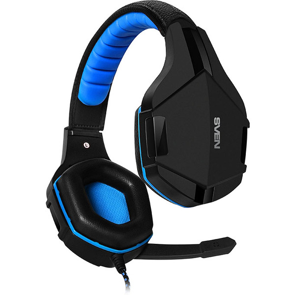 Наушники с микрофоном  SVEN AP-G851MV Black-Blue