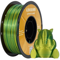 Пластик Kingroon PLA Dual Silk 1.75мм NSC016 (1кг, Yellow/Green)
