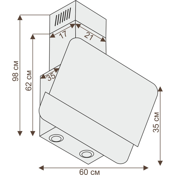 Вытяжка CIARKO Atria (NTF) Round Black 60