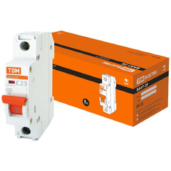 Автоматический выключатель TDM ВА47-29 1Р 25А 4,5кА х-ка С SQ0206-0076