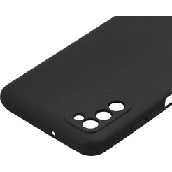 Накладка Case Coated для Samsung Galaxy A03s (черный)