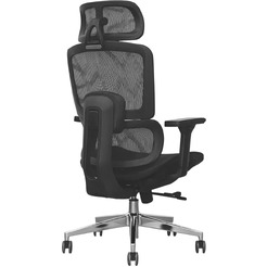 Кресло офисное SITUP GARFILD LUX BLACK chrome (сетка армированная Black/ Black)