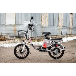 Электровелосипед AVM E-ALFA 20 Pro (серебристый)