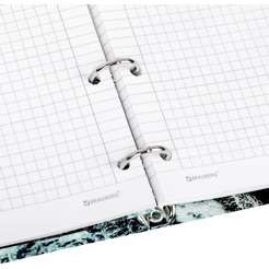 Тетрадь BRAUBERG 404725 на кольцах А5 160х212мм, 120л, картон,матовая ламинация, клетка