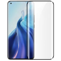 Защитное стекло CASE 3D для Xiaomi Mi 11 / Mi 11 Pro (черный глянец)