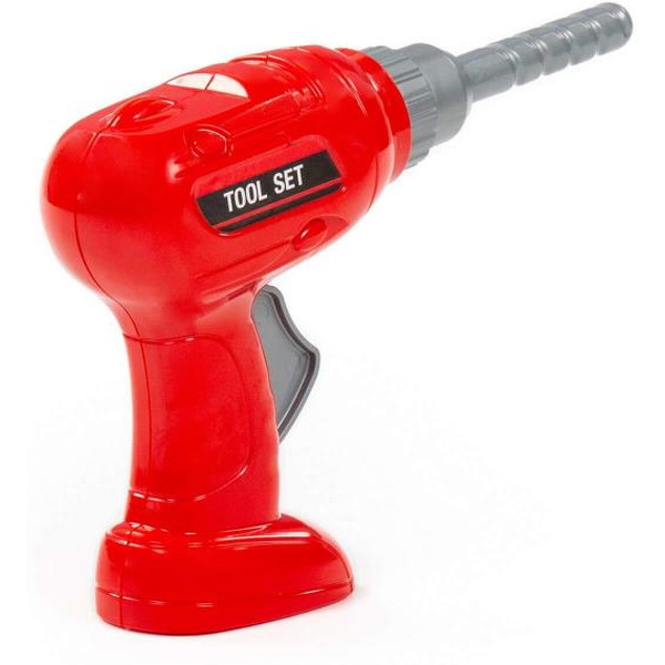 Шуруповёрт игрушечный Полесье №1 (красный) 90478