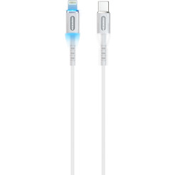 Кабель Atomic Ledit Usb-C-Lightning PD 27W LED 30.373 (1.2м, белый)
