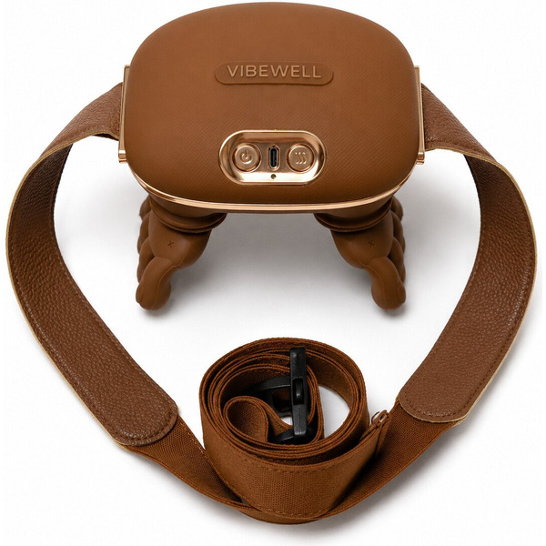 Массажер для тела ручной VibeWell P-054 (коричневый)